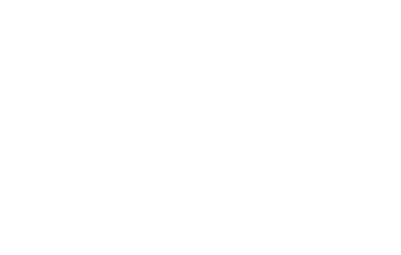 White logo featuring outlined rooftops with windows above the cursive text Indoors By Klaus on a light background.